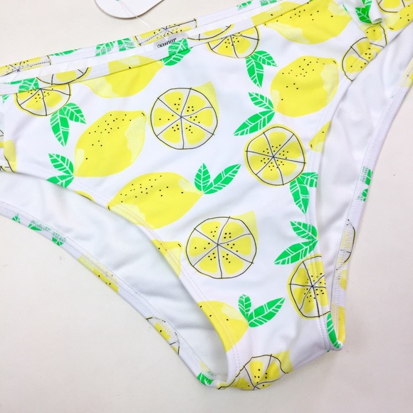 Lolli Citrus Lemons Yellow Cheeky Swim Bottom XL - Picture 5 of 7